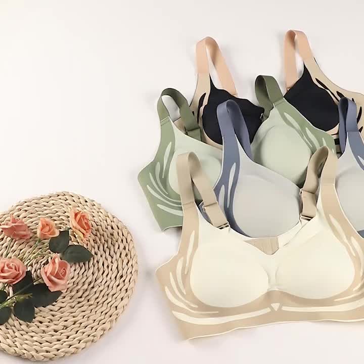 4 Pack Anti-Gravity Lifting Nubra Adhesive Bra for Women – Wireless Invisible Backless Bra, Breathable Skin-Friendly No-Gather Design, Light Luxury Underwear, Sizes L & XXL