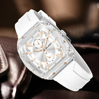 5-Pack Men's Quartz Watches – Casual Sport Minimalist Style with Alloy Case & Silicone Strap, Barrel Dial Wristwatch Set for Men, Daily Wear, Father's Day, Birthday & Holiday Gift