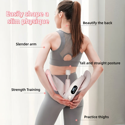 Pelvic Floor Trainer & Smart Hip Thigh Exerciser with Rep Counter – Adjustable Resistance Inner Thigh Toner, Glute Strengthener & Kegel Exercise Machine for Women Home Gym Workout