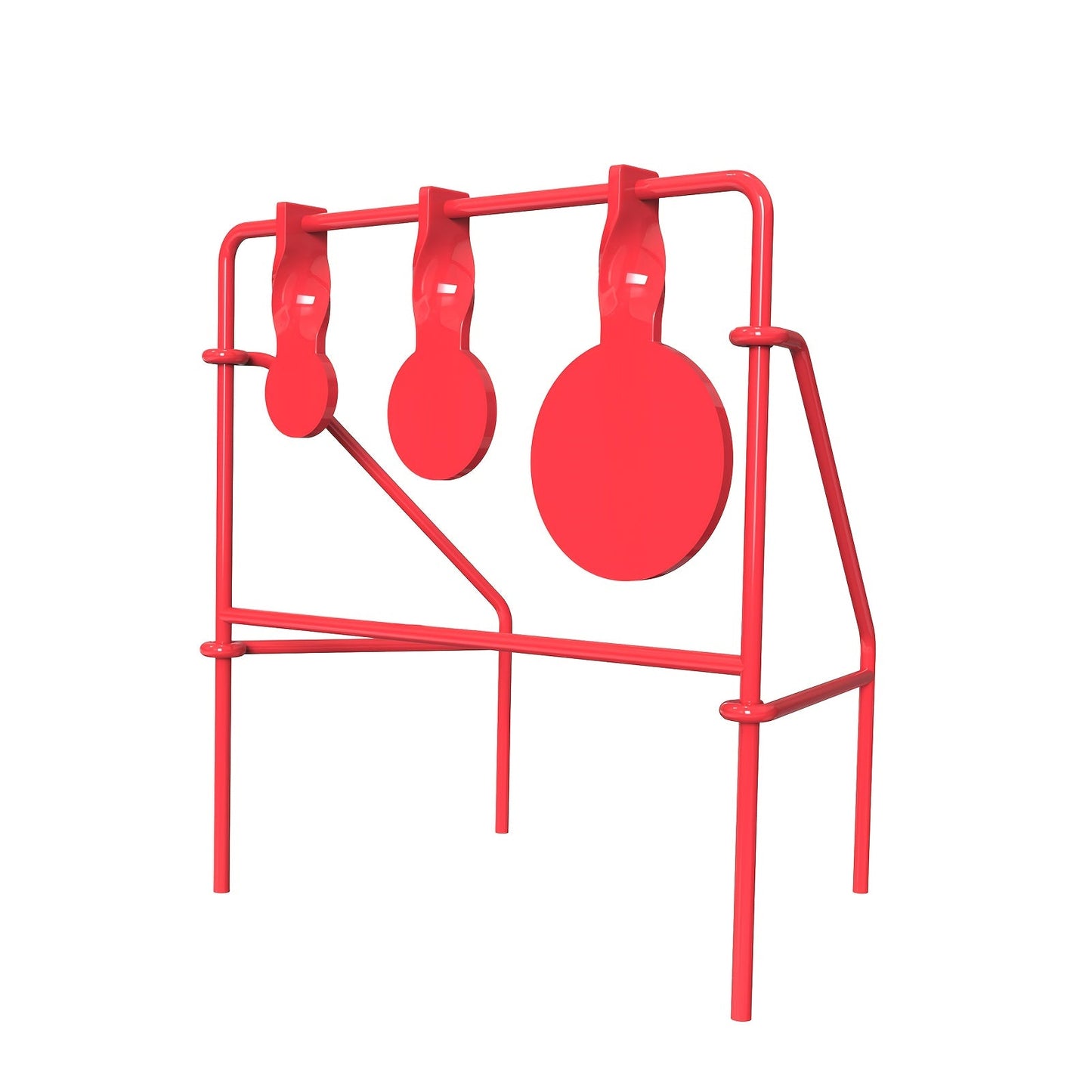 Spinner Shooting Target Stand for .22LR - Triple Steel Spinner Targets Foldable with 15-Pack Bullseye Paper Targets, Outdoor Shooting Practice, Durable Air Strike Target System for Range Training