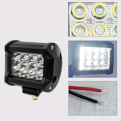 LED Work Light Bar Kit for Off-Road Truck Jeep SUV UTV ATV Tractor – 22" & 10" Light Bar + 4" LED Pods, 2000-3000 Lumens, 12-24V, No Battery Required, Multiple Configurations