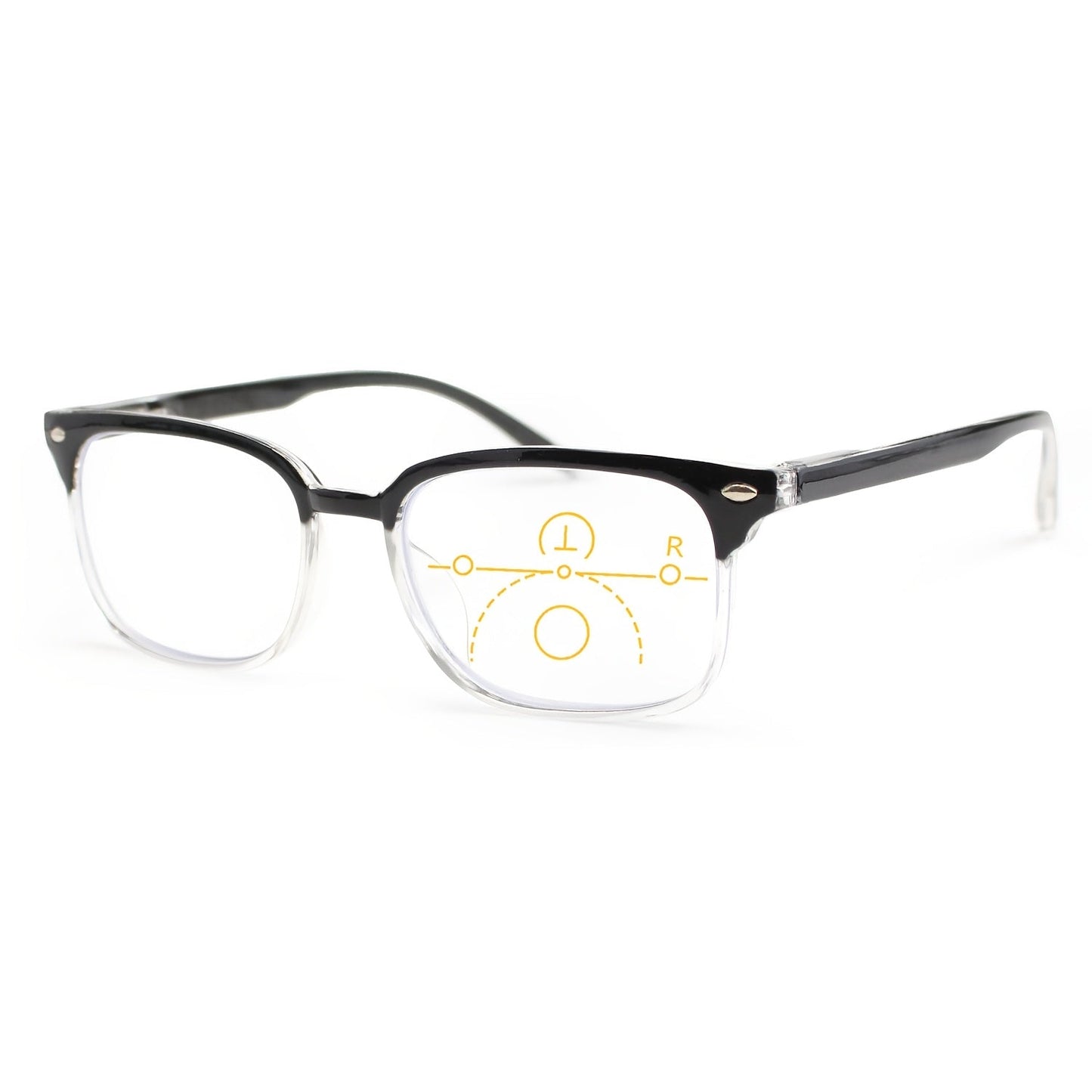 Reading Glasses Rectangle Frame with Spring Hinges – Lightweight PC Lens, +1.0 to +3.5 Magnification, Unisex Eyewear for Men & Women – Ideal for Computer, Reading & Everyday Wear