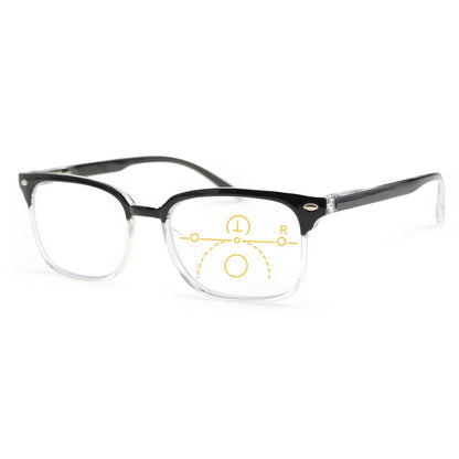 Reading Glasses Rectangle Frame with Spring Hinges – Lightweight PC Lens, +1.0 to +3.5 Magnification, Unisex Eyewear for Men & Women – Ideal for Computer, Reading & Everyday Wear
