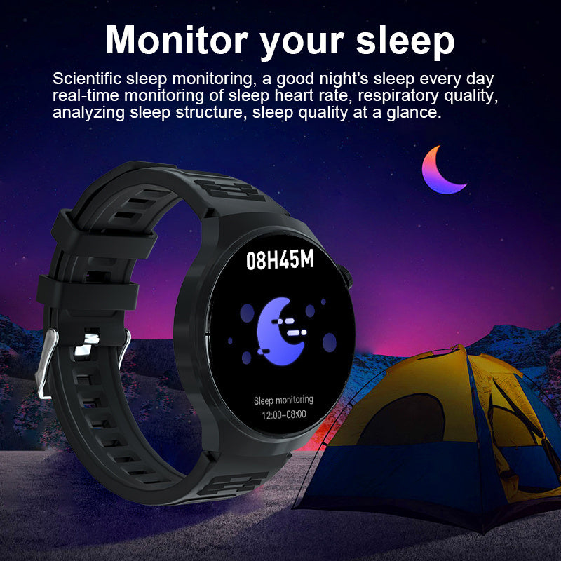Round Smartwatch 2.01 Inch Extra Large Screen Wireless Calling 100+ Sports Modes Sleep Monitor Games Weather Calculator Pedometer Fitness Tracker Watch for Men Women iPhone Android