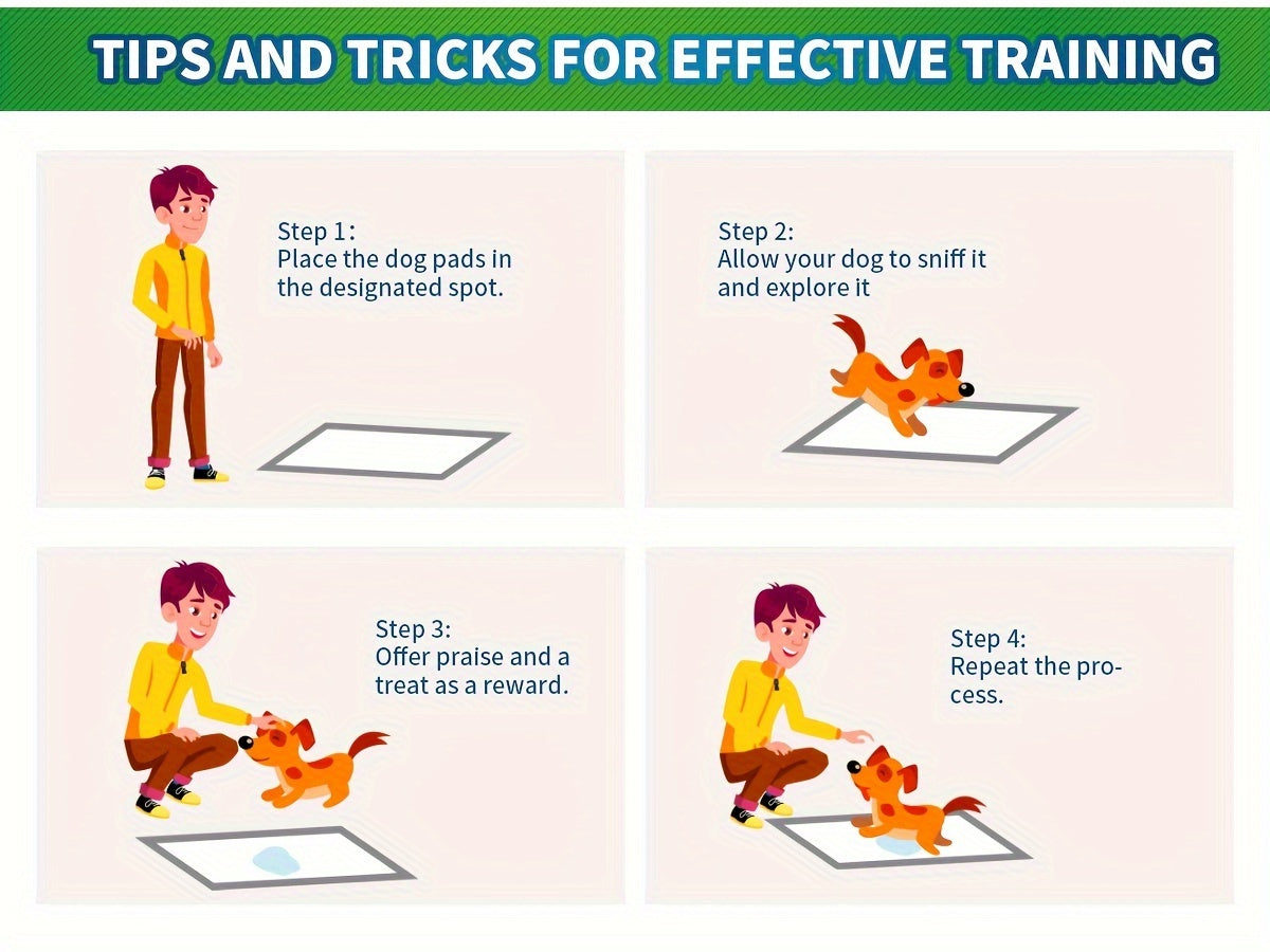 Disposable Dog Pee Pads Large – Upgraded Odor Control & Leak-Proof Puppy Training Pads, Super Absorbent Potty Pads for Housebreaking, 120 Count 22"x22" / 50 Count 30"x36" / 40 Count 36"x36"