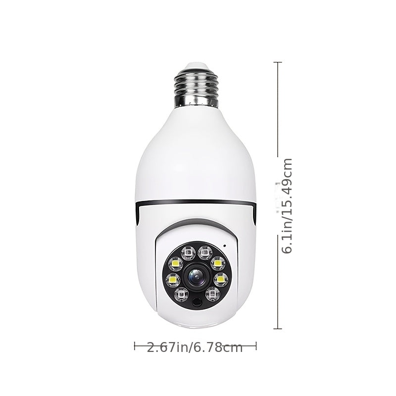 2 Pack 4MP Bulb Security Camera Wireless 360 Panoramic HD 5GHz 2.4GHz WiFi Night Vision Two-Way Audio App Control Indoor Home Garage Pet Monitoring Camera