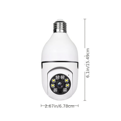 2 Pack 4MP Bulb Security Camera Wireless 360 Panoramic HD 5GHz 2.4GHz WiFi Night Vision Two-Way Audio App Control Indoor Home Garage Pet Monitoring Camera