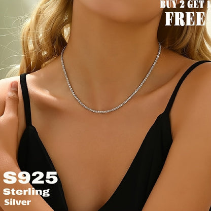 925 Sterling Silver Sparkling Star Necklace for Men & Women – Minimalist Sky Star Pendant Chain, Unisex Dainty Jewelry with Gift Box, Sizes 16-24 Inch, Perfect Gift for Couples & Parents