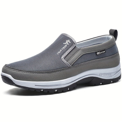 Men's Casual Walking Shoes - Lightweight Comfortable Everyday Sneakers with Cushioned Support for Walking, Travel and Daily Wear, Available in Grey, Black, Brown and Navy, Sizes US 7.5 to 12.5