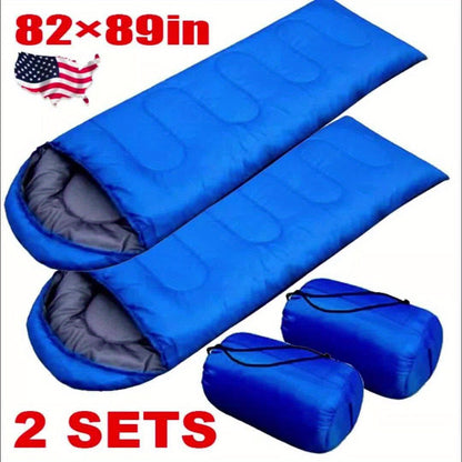 Sleeping Bag 4 Season Lightweight Cold Weather 0-19°F – Envelope Design Adjustable Hood for Camping Backpacking Hiking Mountaineering Winter Travel