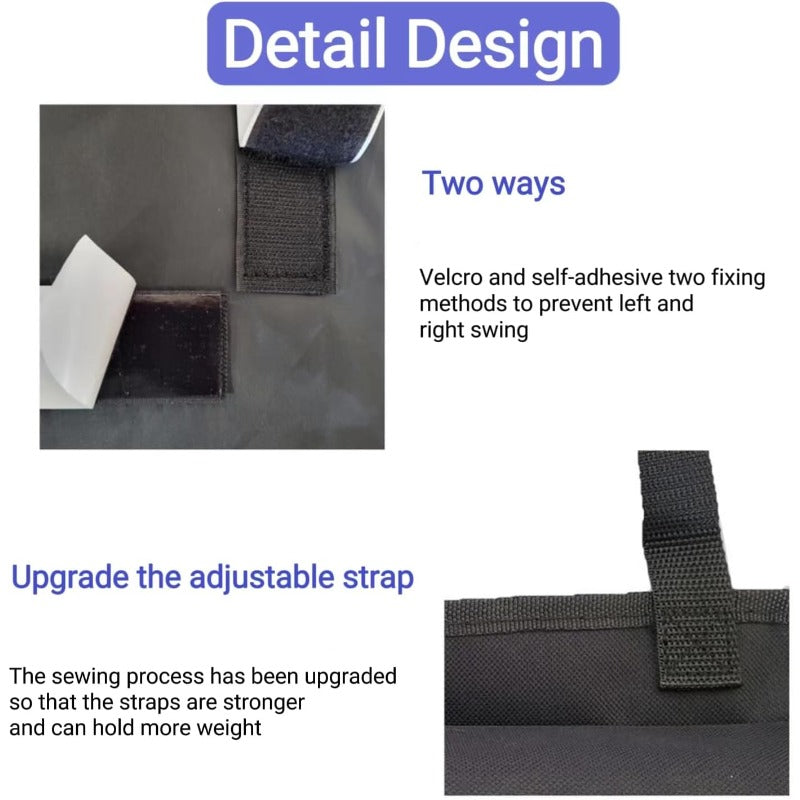 Car Trunk Organizer with 8 Pockets – Large Capacity Waterproof Backseat Hanging Storage Bag for SUV, Truck & MPV, Car Interior Organizer for Men & Women
