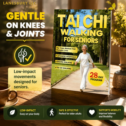 Tai Chi Walking for Seniors - Effortless Weight Loss & Gentle Care with the 28-Day Triple Method, Japanese Intervals & Qigong Walking, Low-Impact Fitness Guide for Older Adults