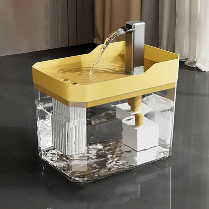Automatic Pet Water Fountain for Cats & Dogs, 57.48oz Ultra-Quiet USB Circulating Water Dispenser with Filtration, Battery-Free Cat Drinking Feeder