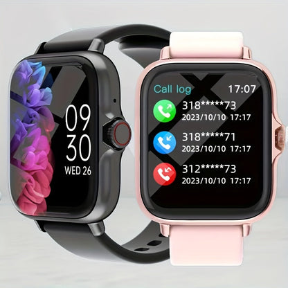 Smart Watch 1.91 Inch AMOLED HD Touchscreen Voice Calling Music Playback Voice Assistant Multiple Sports Modes Compatible with iPhone Android Fitness Tracker Black Pink Yellow Silver