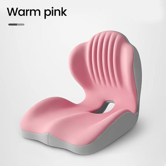 Ergonomic Memory Foam Seat Cushion with Back Support & Breathable Hollow Design – Comfortable Coccyx Cushion for Office Chair Car Seat Long Sitting Unisex