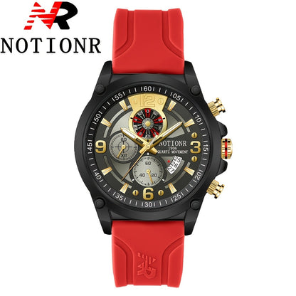 Men's Casual Quartz Watch Silicone Strap Date Display Sporty Analog Wristwatch – 11 Colors, Lightweight Fashion Watch for Men, Perfect Gift for Him Birthday Christmas Thanksgiving