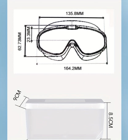 Anti-Fog Swim Goggles 2-Pack with Earplugs, Nose Clip & Waterproof Bag – UV Protection Swimming Goggles for Men, Women & Teens, Outdoor Pool & Water Sports Accessories Kit