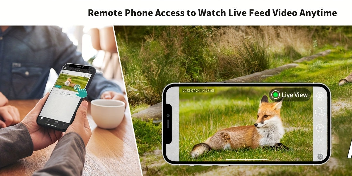 4G LTE Solar Trail Camera 4K Live View Night Vision 0.2s Trigger Remote Phone Access Motion Detection Wide Angle Wireless Game Camera for Deer Hunting Wildlife