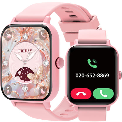 Smartwatch 1.83 Inch HD Screen Bluetooth Call Music Playback Sleep Monitor Step Calorie Fitness Tracker Sports Watch 3 Colors Gift