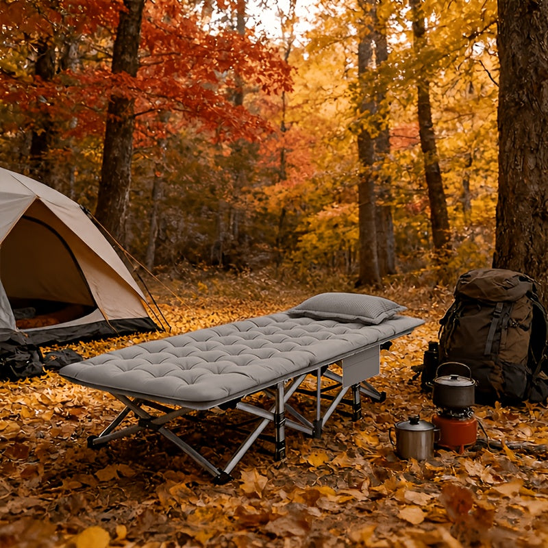 Heavy Duty Folding Camping Cot with Mattress for Adults – 500/600/700 LBS Capacity, Portable Outdoor Bed with Carrying Bag for Tents, Camping & Travel – 3 Models, 3 Colors
