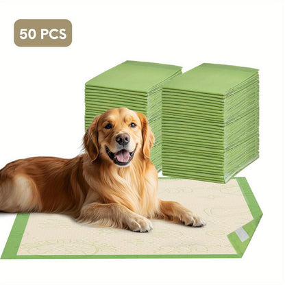 Heavy-Duty Dog Pee Pads 24"x24" – 6-Layer Extra Thick Leak-Proof & Odor-Locking Puppy Training Pads, 50/100/200/300/400 Count, for Puppies, Dogs, Cats & Rabbits