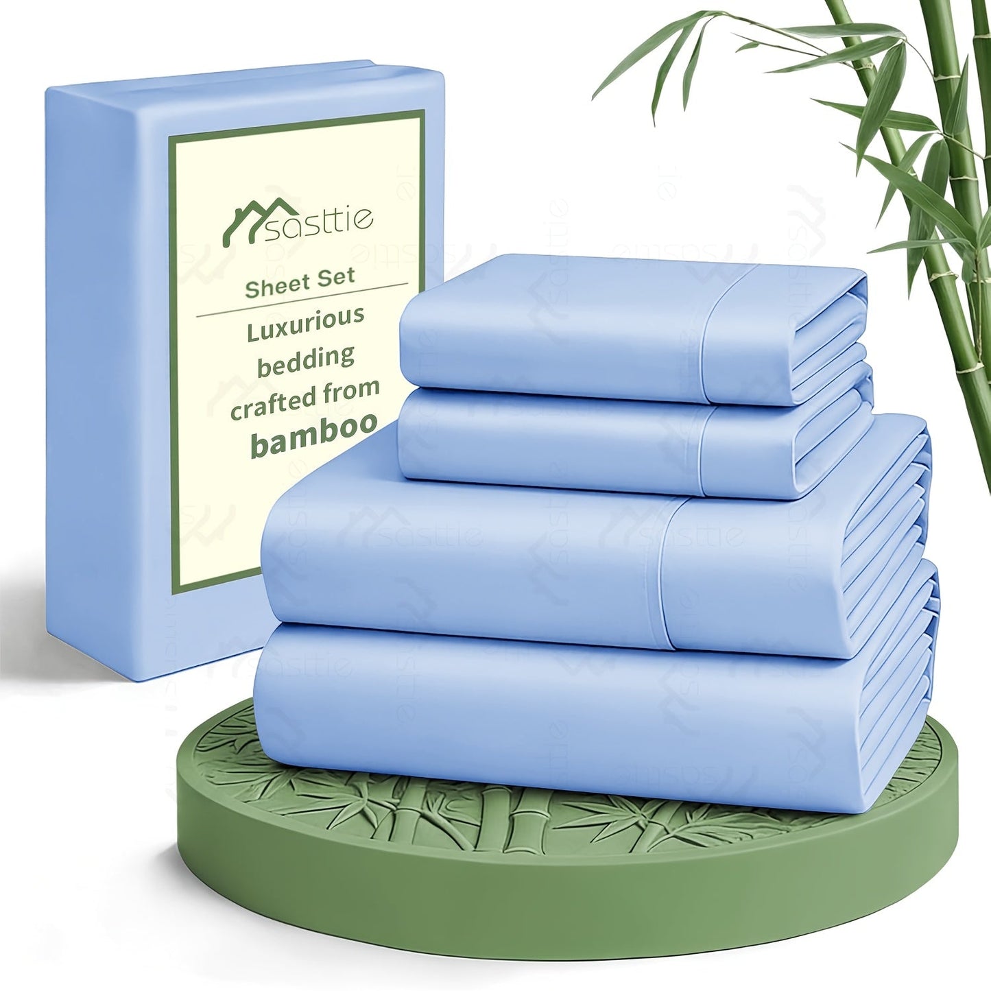 Cooling Bed Sheets Set Queen Size 6 Piece, Ultra Soft Breathable Sheets for Hot Sleepers, 17-Inch Deep Pocket Double Stitching Wrinkle-Free, Microfiber Bedding Set for Home Bedroom Christmas Gift