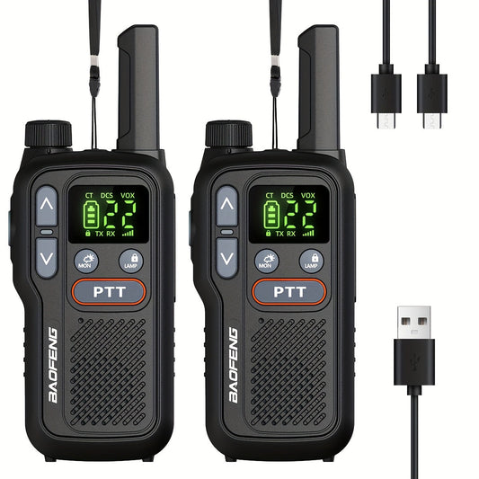 Baofeng BF-T18 Walkie Talkies Long Range for Adults – FRS Two-Way Radio with NOAA Weather Alert, VOX Hands-Free, 1500mAh USB-C Rechargeable, LED Flashlight for Hiking, Camping & Outdoor Adventures