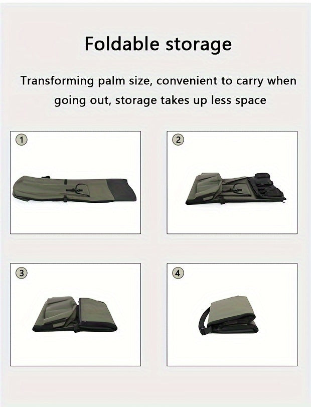Fishing Rod Bag Large Capacity Folding Durable Fishing Gear Carrier Bag Multifunctional Rod Holder Case with Two Lead Weights Fits Multiple Rods Tackle Organizer for Freshwater Saltwater Fishing