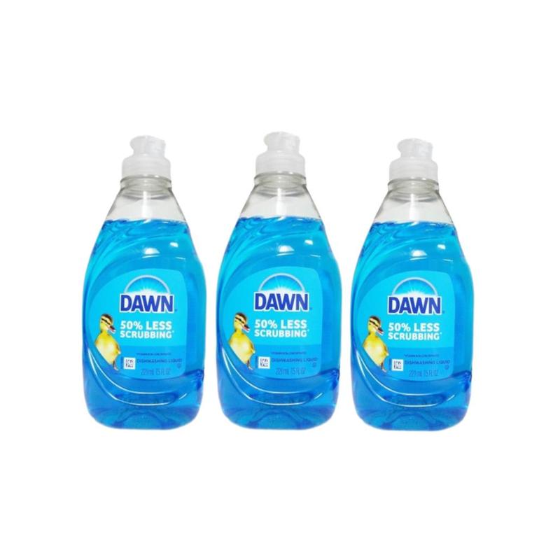 Dawn Ultra Original Scent Dish Soap 3-Pack – 7.5 oz Each, 3x Grease Cutting Power, Squeaky Clean Dishes Every Time, Value Pack for Home & Kitchen