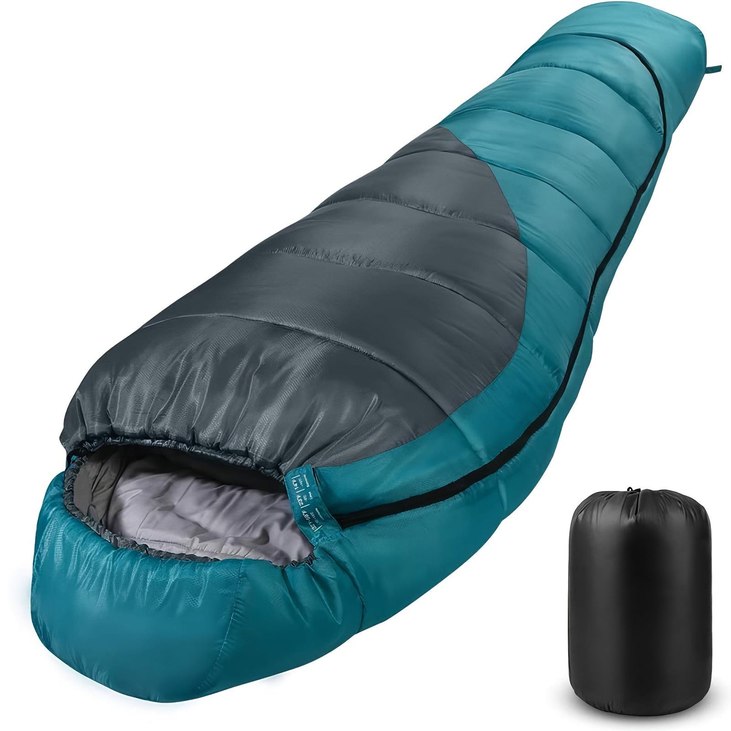 Mummy Sleeping Bag 15-45°F 3-4 Season Cold Weather Sleeping Bag for Adults – Warm Lightweight Washable Camping Sleeping Bag for Hiking, Backpacking, Traveling & Outdoor Activities