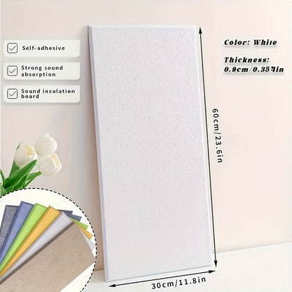 Acoustic Foam Panels 6 Pack 12x24x0.4 Inch Self-Adhesive Soundproof Wall Tiles – High-Density Sound Absorbing Panels for Home Studio, Office, Bedroom & Recording Room – 9 Colors – Velora