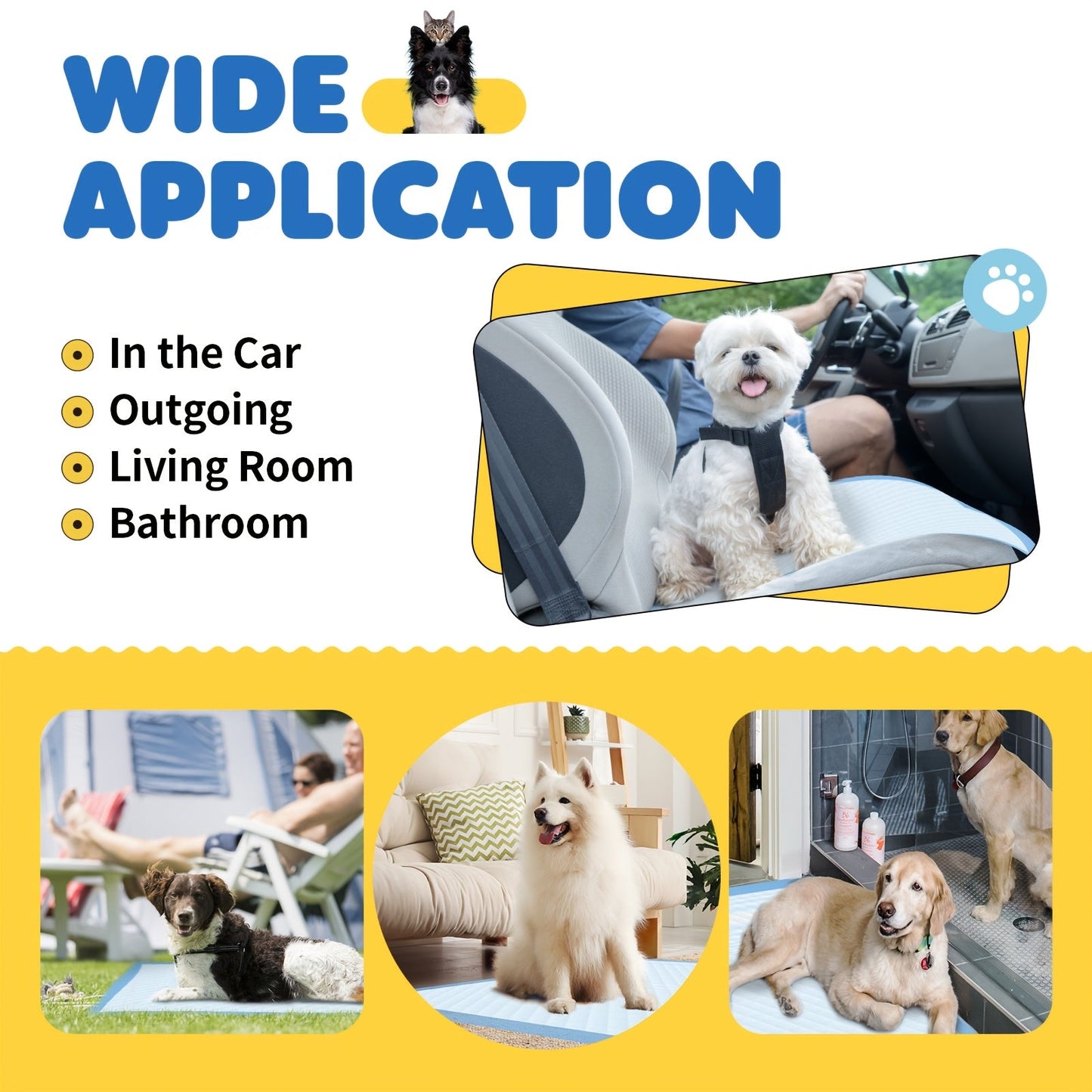 Dog Pee Pads 100 Count – 6-Layer Super Absorbent Puppy Training Pads, Leak-Proof & Odor Control, Disposable Dog Potty Pads for Puppies, Dogs & Cats, 34"x28" or 22"x22"