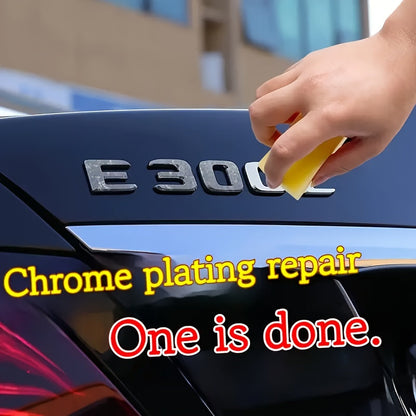 Chrome Polish Refurbishment Agent 3.38oz – Removes Oxidation & Restores Shine on Car Door Handles Window Trim Bumpers Wheels & Badges – Universal Chrome Cleaner & Repair Polish