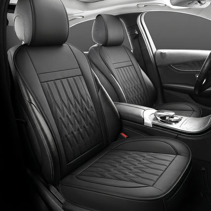 Universal Front Car Seat Covers 2-Pack Full Surround High-Back Bucket Seat Protector Anti-Slip Easy Install for Cars SUVs Trucks - Multiple Colors & Styles