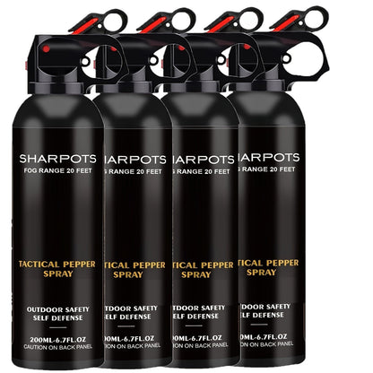 Maximum Strength Pepper Spray 6.7oz for Hiking & Outdoor Self Defense – Fast-Deploy OC Formula, Compact & Easy Access Personal Protection for Camping, Trails & Everyday Carry, 1, 2 or 4 Pack