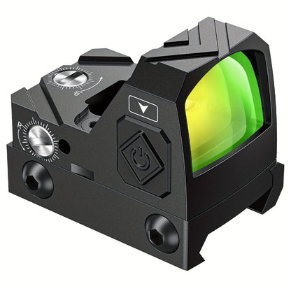 Wolfcloak 2MOA Red Green Dot Sight Shockproof Motion Awake Optic – Aluminum Alloy Red Dot Scope with MOS Adapter Plate & 21mm Picatinny Rail Mount, Battery Powered, Fits Pistols & Rifles