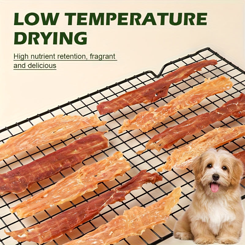 Chicken & Duck Jerky Pet Treats 105g – Grain-Free High Protein Healthy Snacks for Dogs & Cats, Chicken Breast Slices + Duck Jerky Combo, Dental Chews & Training Rewards for Puppies Kittens Adults