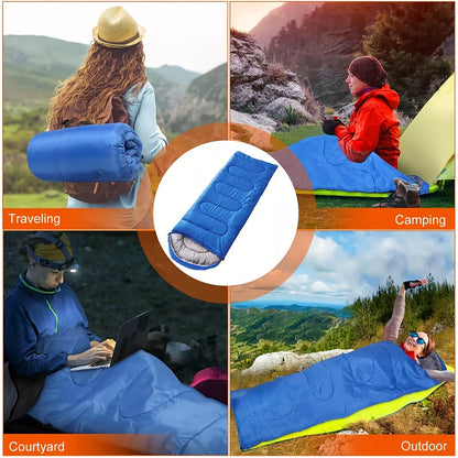 Sleeping Bag 4 Season Lightweight Cold Weather 0-19°F – Envelope Design Adjustable Hood for Camping Backpacking Hiking Mountaineering Winter Travel