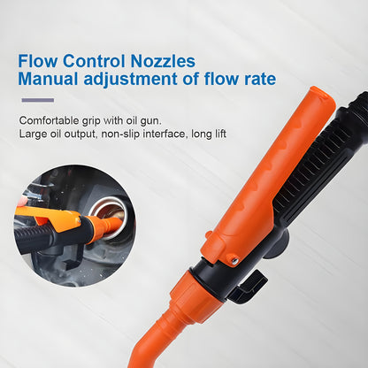 Electric Siphon Pump 2-Pack Battery Operated 2.6 GPM Fuel Transfer – 35.6" Hose, 12000 RPM Motor, Portable Liquid Transfer for Gas, Diesel, Oil & Water, Car, Boat, Generator & Lawn Mower