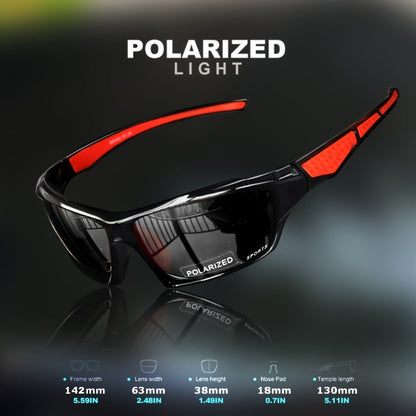Polarized Sports Sunglasses with Color Changing Lenses – Anti-Glare Driving Eyewear, PC Frame AC Lens Full Rim Design, 6 Colors, UV Protection Fashion Glasses for Men & Women