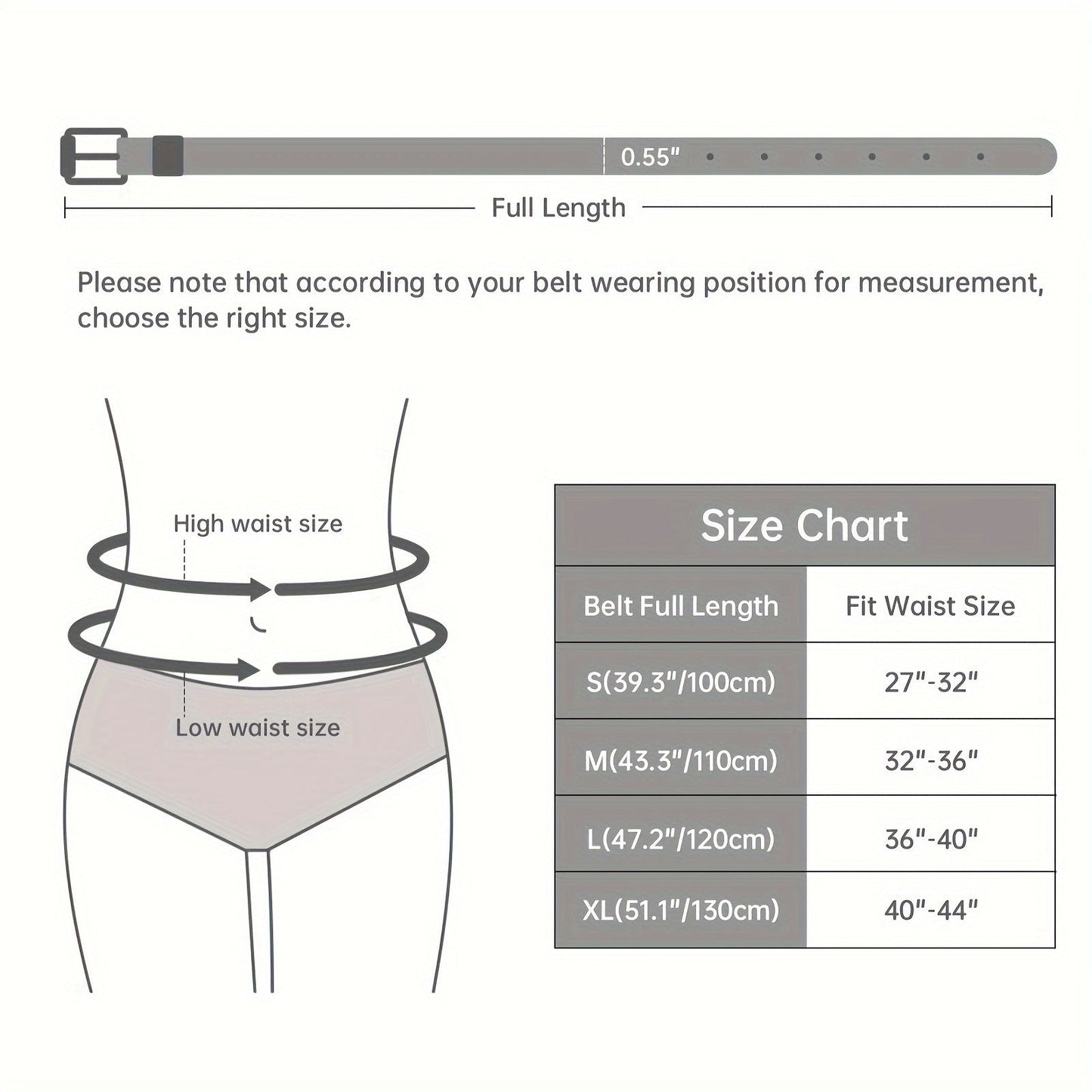 Women's PU Leather Slim Waist Belt 4 Styles Sizes S to 1XL Skinny Fashion Belt for Dresses Jeans Skirts Sweet Casual Outfits – Style A B C D