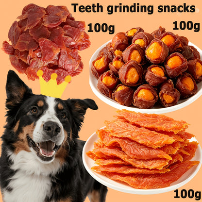 High Protein Dog Treats Chicken Duck Jerky Grain-Free Training Rewards Sausage Dental Health Low Fat Easily Digestible Medium Large Breeds Gift Box Multi-Flavor Sets