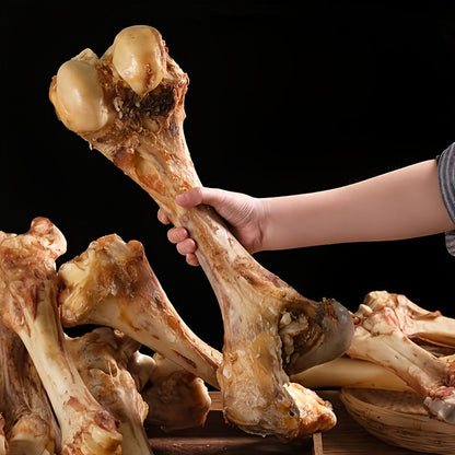 Long-Lasting Beef Bone Dog Chews Large Beef Flavor Chew Bones for Medium and Large Dogs Natural Daily Reward Treats for Indoor and Outdoor Snack Time Pet Dental Chews