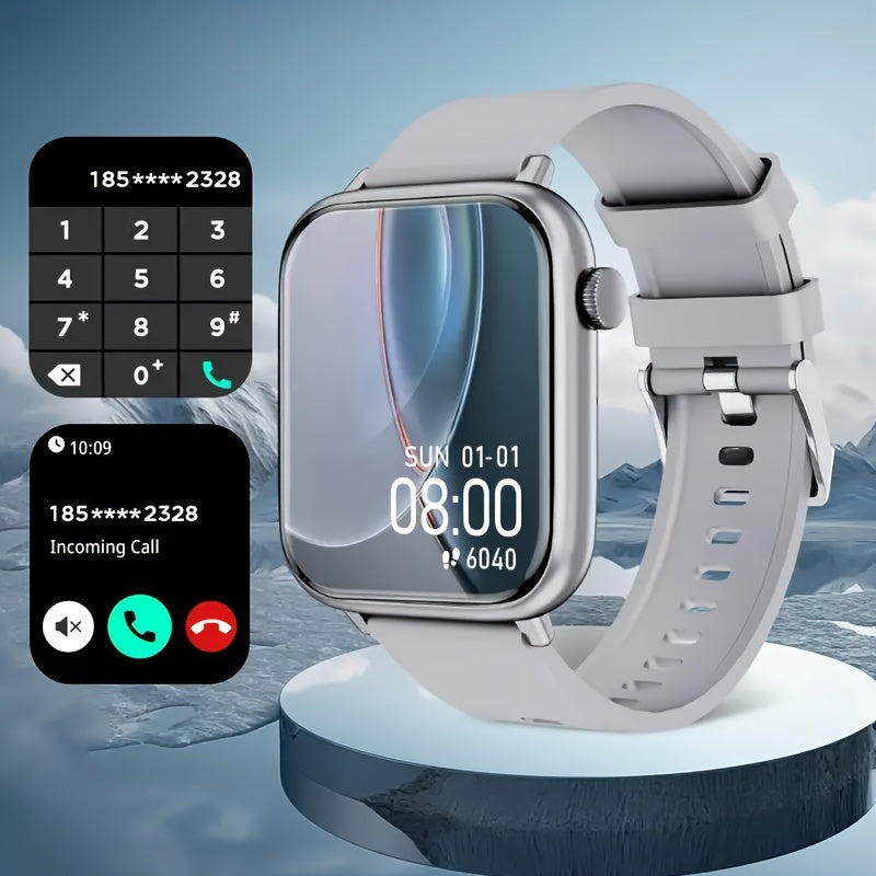 Smart Watch for Men and Women IP68 Waterproof 1.83 Inch Full Touch Screen – Wireless Calls & Messages, Pedometer, Fitness Tracker, Compatible with iPhone and Android, 6 Color Options