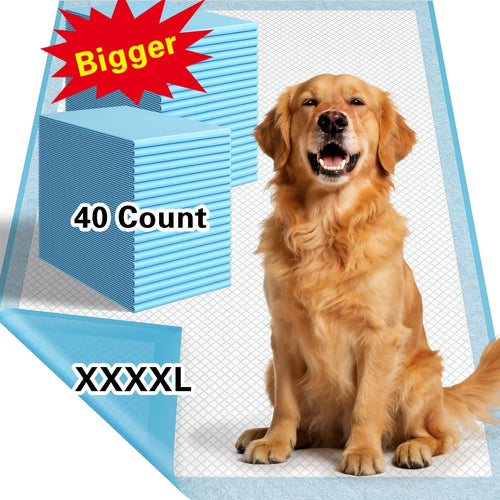 Extra Large Dog Pee Pads 58x32 Inch 40 Count Disposable Puppy Training Pads Super Absorbent Leak Proof for Dogs Cats Adult Incontinence