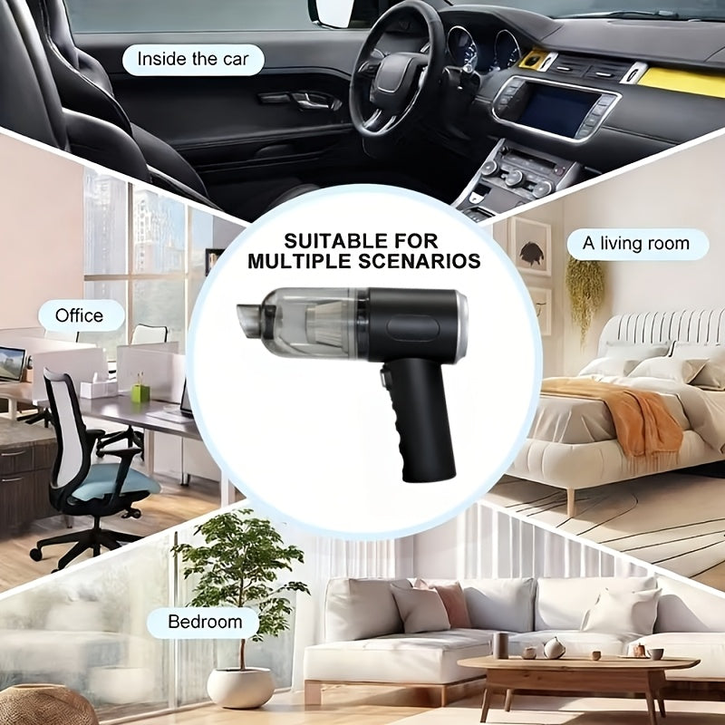 9000PA Cordless Car Vacuum Cleaner – Rechargeable Portable Handheld Vacuum for Car Interior, Pet Hair & Crumbs, Ultra-Lightweight for Home & Auto Daily Use