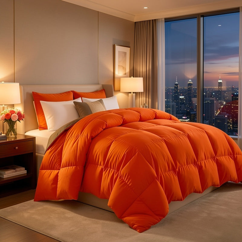 7 Piece Comforter Set Queen King Size – Soft Microfiber Pinch Pleated Bed in a Bag with Comforter, Fitted Sheet, Flat Sheet & 4 Pillowcases, All-Season Bedding Set for Home & Dorm