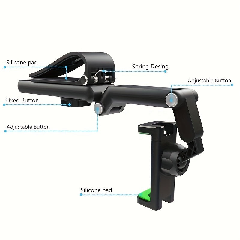 Car Phone Holder Mount 2-Pack Multi-Functional Universal Fit - Dashboard, Windshield & Air Vent Cell Phone Stand for Navigation, Compatible with iPhone & Android, Great Car Gift