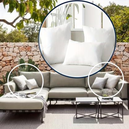 Square Pillow Inserts – Hypoallergenic New Fiber Fill, White Cushion Inserts for Sofa, Bed & Patio, 14–20 Inch, 1/2/4 Pack, Ideal for Bedroom, Living Room, Office & Outdoor Decor