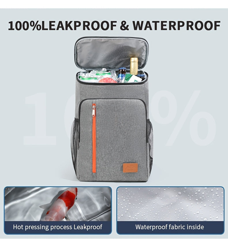 Insulated Cooler Backpack Extra Large Holds 30+ Cans, Leakproof Shoulder Bag for Men & Women, Perfect for Camping BBQ Beach Picnic Hiking – Compatible with Ice Packs